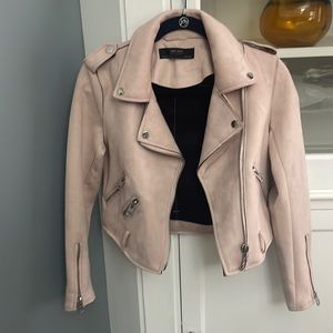 Zara Suede Bomber Jacket